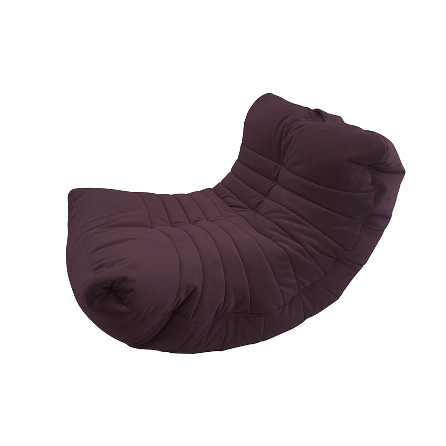 баклажановое акустический бескаркасный диван Acoustic Sofa велюровое для домашнего кинотеатра, офиса и студии