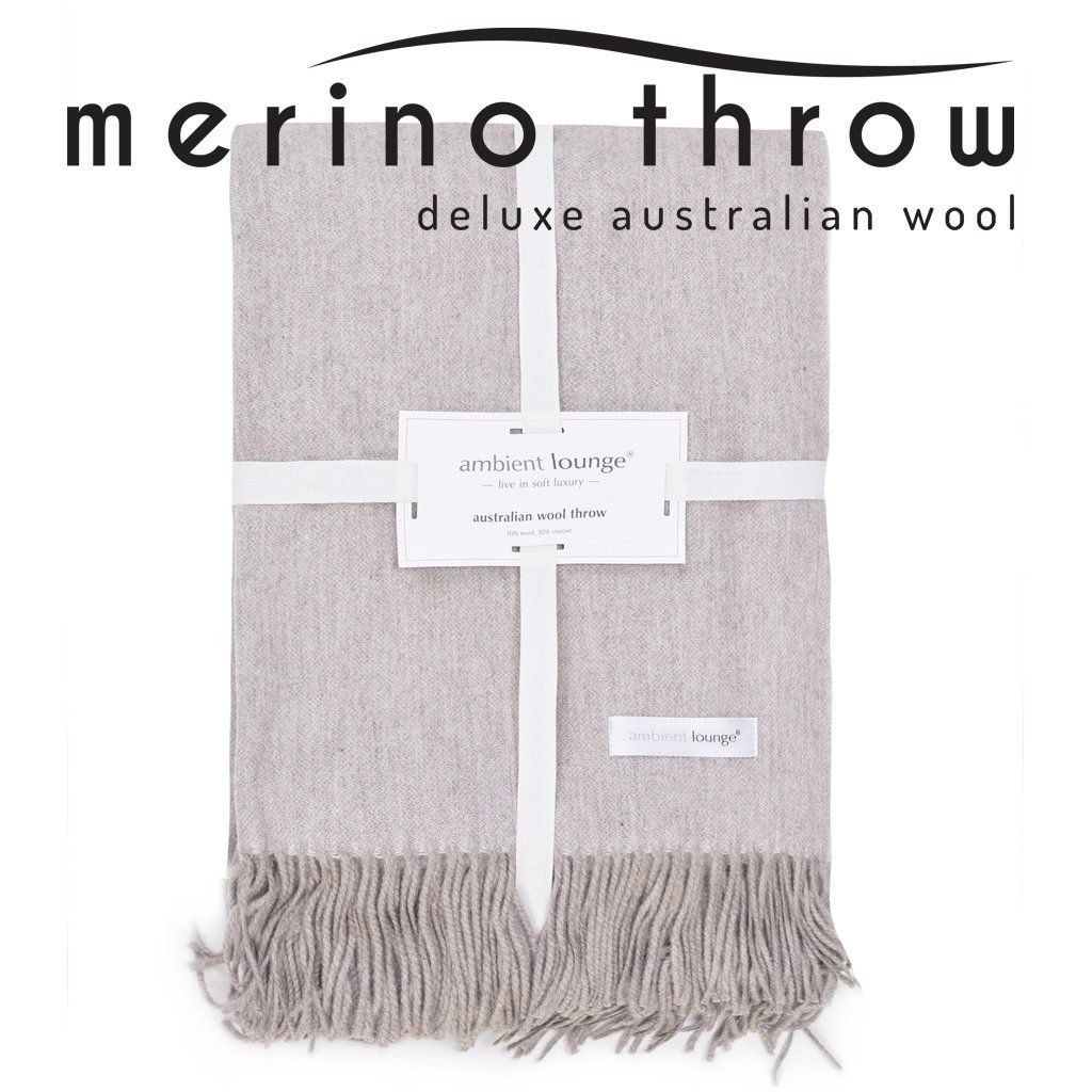 Merino Throw - Camel Tea (Шерсть)