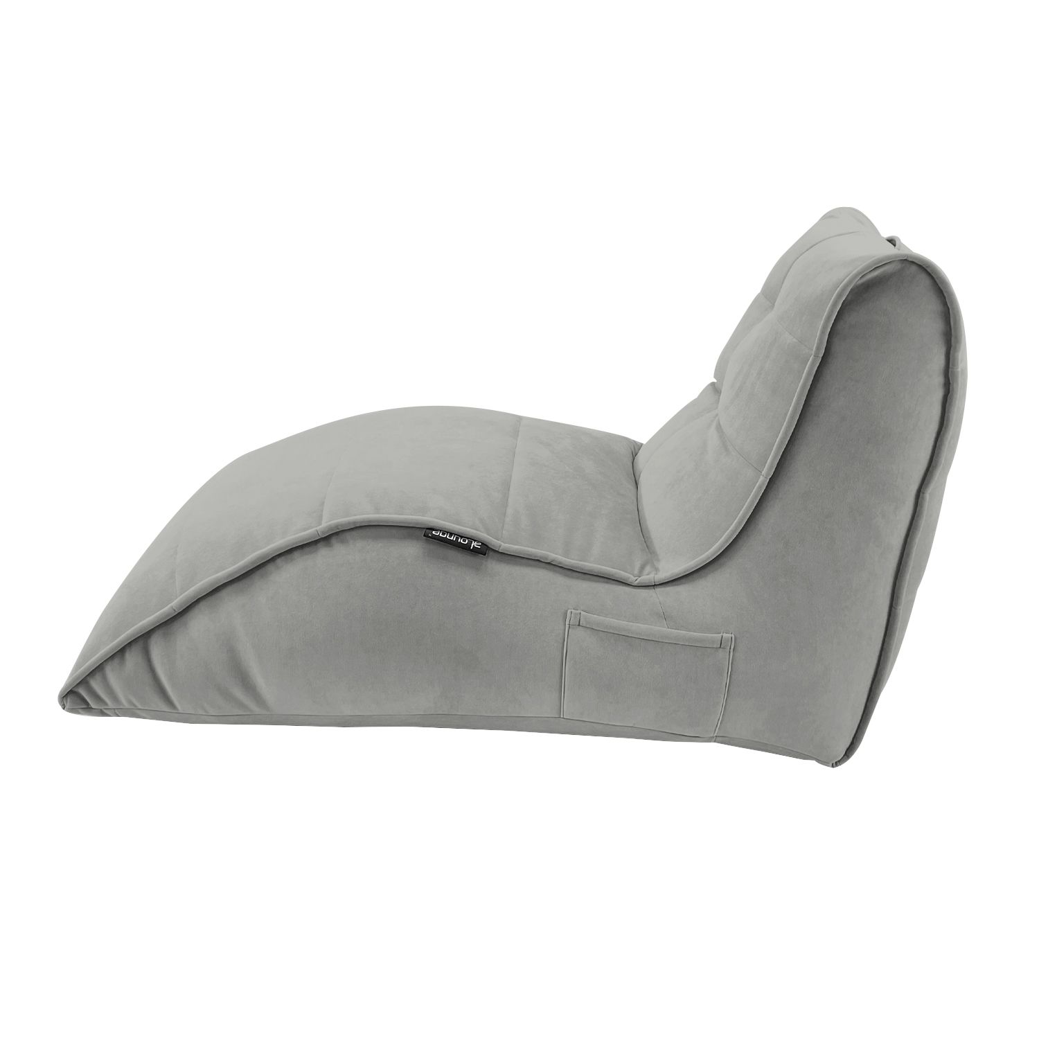светло-серое бескаркасный лаунж-диван Avatar Sofa велюровое для гостиной, кабинета и лаунж-зоны