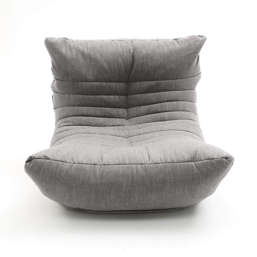 тёмно-серое акустический бескаркасный диван Acoustic Sofa шенилловое для домашнего кинотеатра, офиса и студии