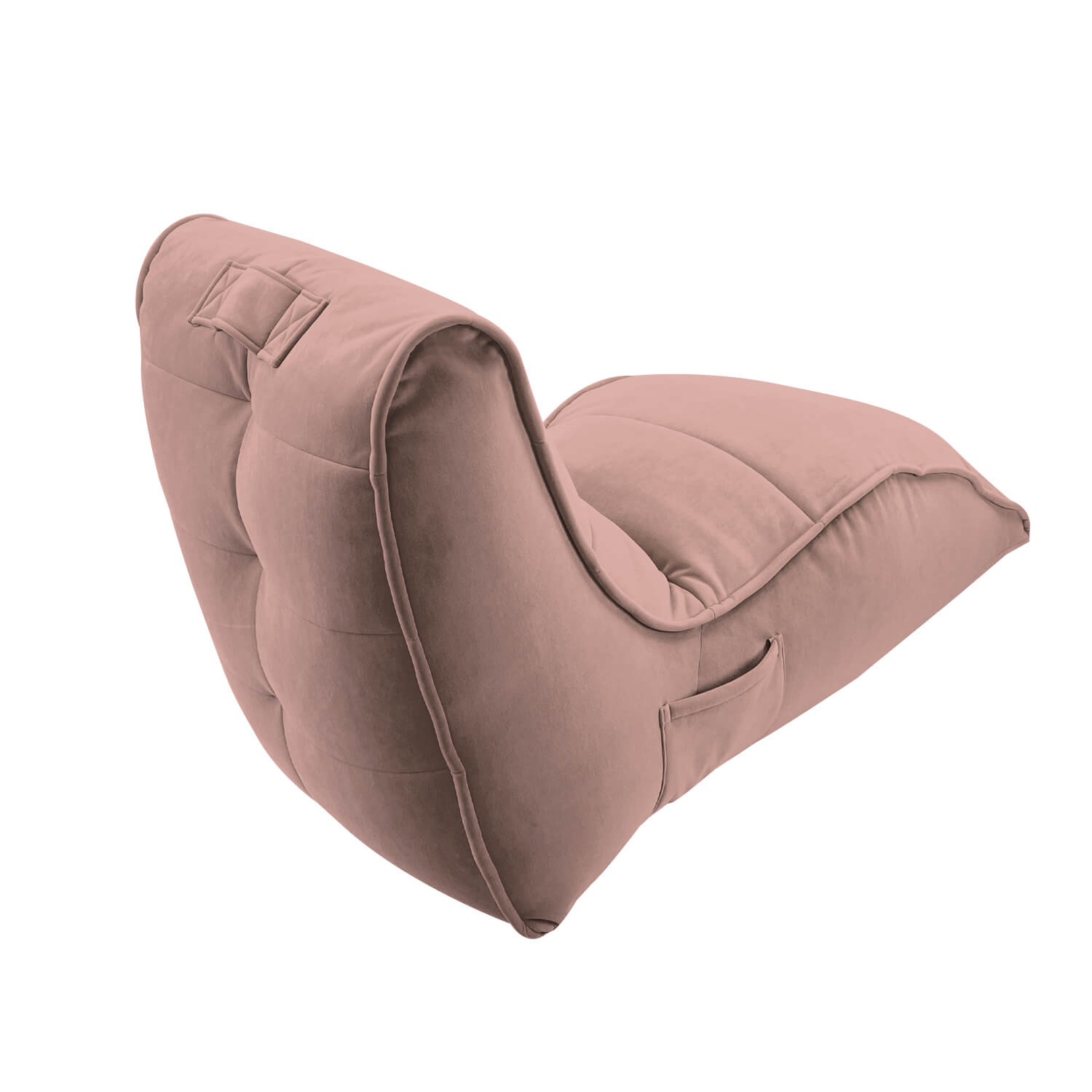 пудровое бескаркасный лаунж-диван Avatar Sofa велюровое — дизайн и качество