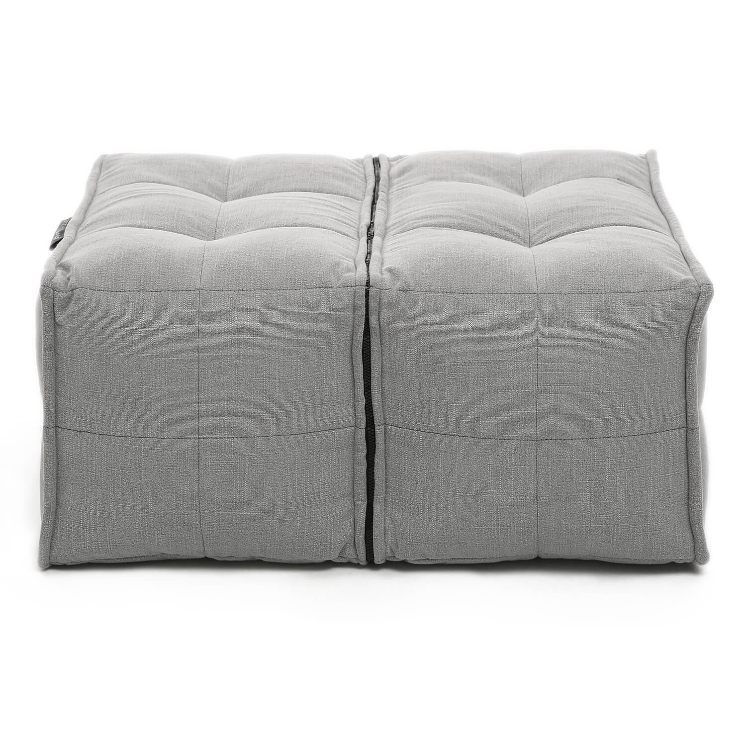 Twin Ottoman - Keystone Grey (Sofa Weave) — фото в интерьере