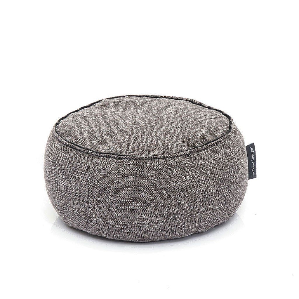 тёмно-серое пуф с подлокотниками Wing Ottoman из Sofa Weave в интерьере гостиная