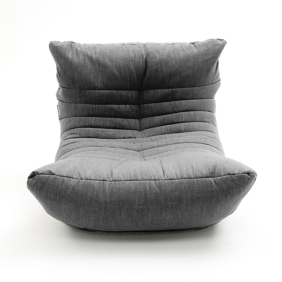 чёрное-графитовое акустический бескаркасный диван Acoustic Sofa шенилловое для домашнего кинотеатра, офиса и студии