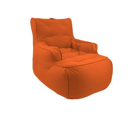 терракотово-оранжевое уличное лаунж-кресло Tranquility Armchair уличное (Oxford) для террасы, сада и веранды