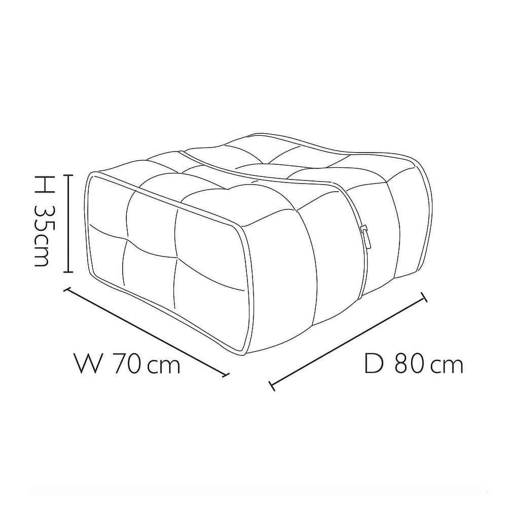 Twin Ottoman - Keystone Grey (Шенилл)