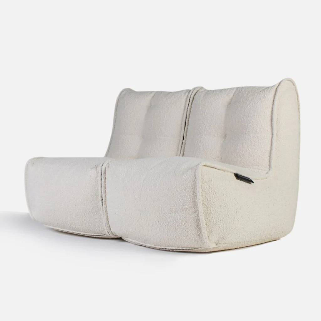 белое двойной модульный диван Twin Couch из буклé — дизайн и качество